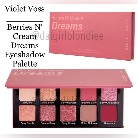 Violet Voss Other - Violet Voss: Berries N’ Cream Dreams Eyeshadow Palette